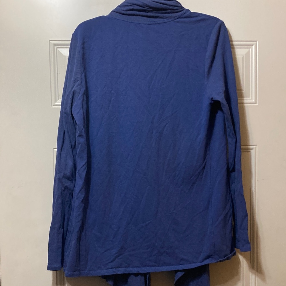 Fabletics Blue Open Front Jacket M - image 4